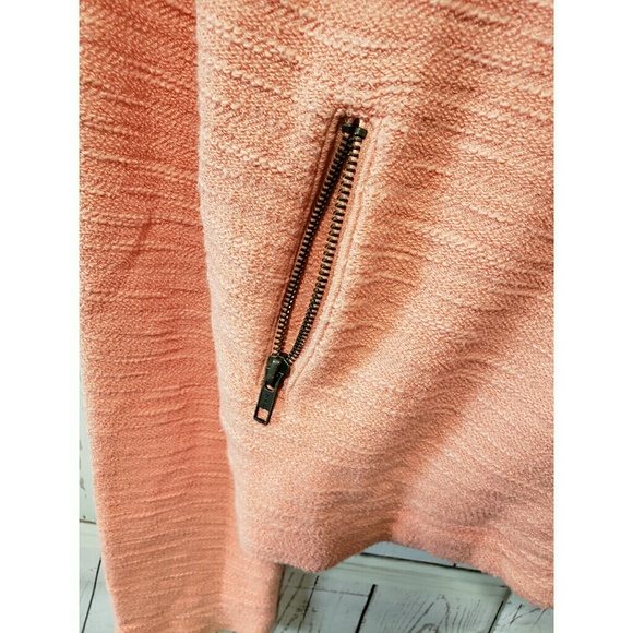 **SALE** SATURDAY SUNDAY orange moto zip jacket S - Picture 5 of 7